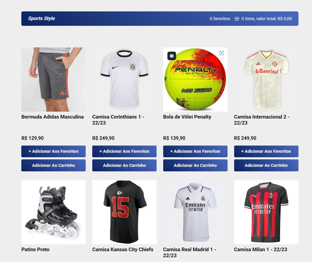 Ecommerce - Sports Store